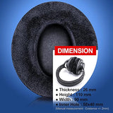 Velour Ear Pads Compatible With Stealth 700 600 Xo Seven, Cloud 1-2, Alpha, Stinger, Flight, Alpha S, Hd280 Pro, Ath-M50X Ath-M40X Headphones (Black)