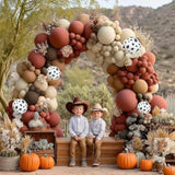 Cow Balloon Arch Kit: Dusty Rose, Brown, & Neutral Party Garland