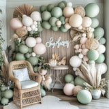 90pcs Sage Green & White Balloon Garland Kit for Baby Shower and  Wedding