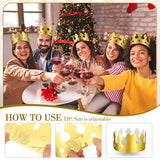 30 Pcs Gold Paper Crown For Adults Princess Hats Crafts Birthday Party Bulk Crowns For School Classroom(Classic Style)