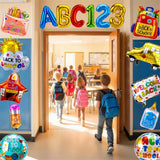 16Pcs Back to School Balloons ABC 123 School Bus Pencil Party Decor
