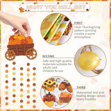 29 Pcs Happy Thanksgiving Balloons Friendsgiving Banner Maple Leaf Turkey Party Decor