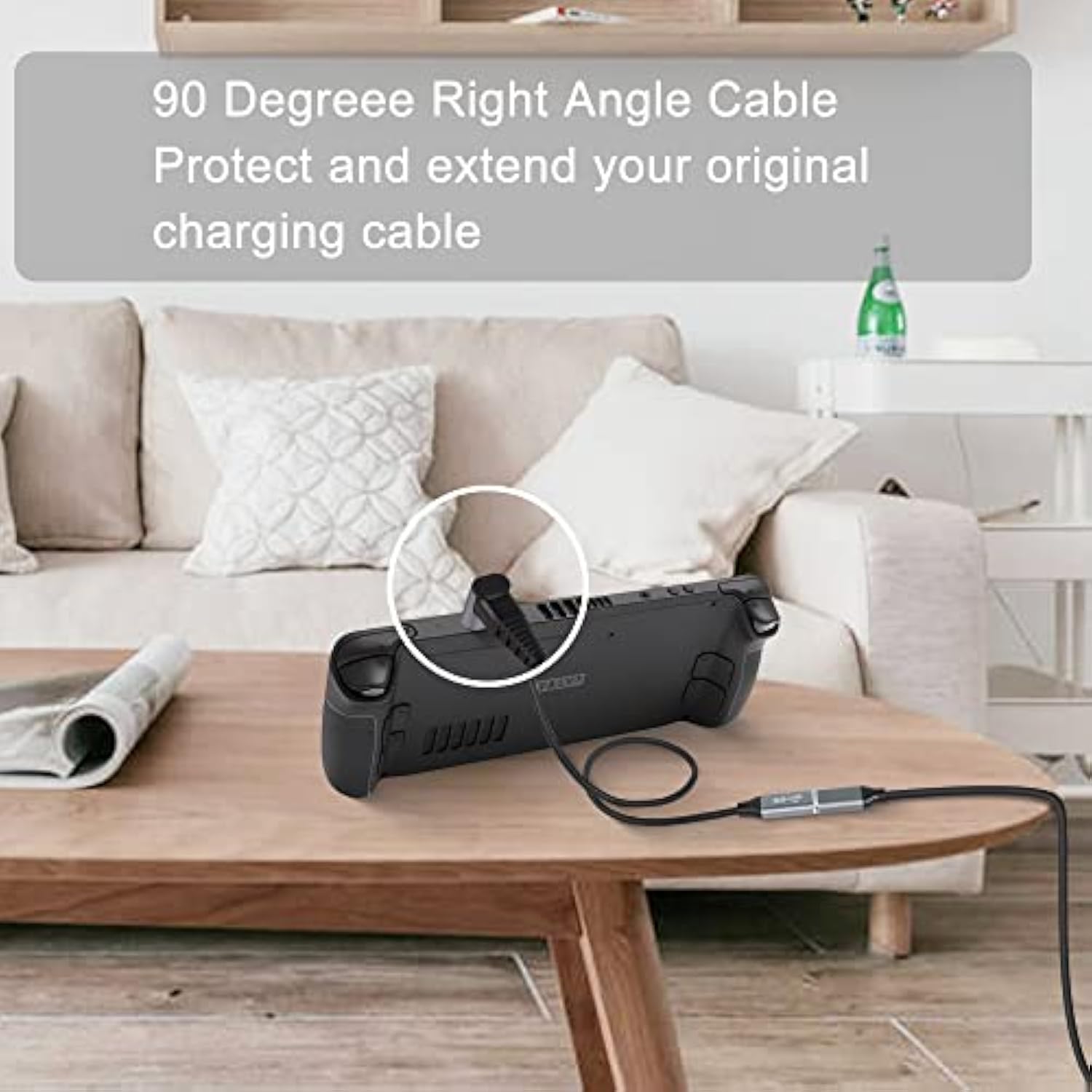 2M Right Angle Usb C Extension Cable,90 Degree 10Gbps Pd 100W Usb3.1 Gen2 Male