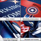 Thank You To Our Heroes Banner Decorations Patriotic Happy Veterans Day Backdrop Background For Greeting Police Military Army Employees Heroes Theme Party Supplies, 71 X 43 Inch