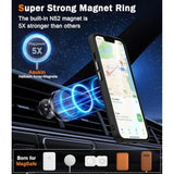 iPhone 14/13 Magnetic Matte Case with Screen Protector Shockproof Black