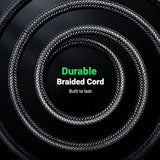 UGREEN 1/8 to 1/4 Stereo Cable 3.5mm TRS to 6.35mm Audio Cable Guitar to Aux Male Cord with Zinc Alloy Housing and Nylon Braid for Guitar, Laptop, Home Theater Devices, Speaker and Amplifiers 6.6FT