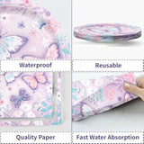 150Pcs Butterfly Birthday Party Supplies Purple Butterfly Paper Plates Napkins Disposable Tableware Set Butterfly Party Supplies For Boys Girls Birthday Decor Serves 50 Guests