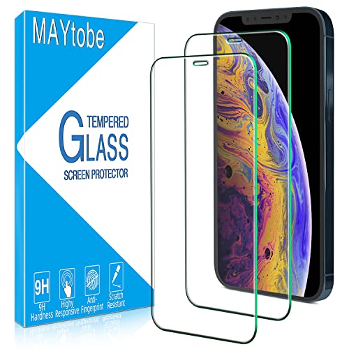 [2 Pack Screen Protector for iPhone 12 Pro Max Tempered Glass, Anti Scratch, Bubble Free, Easy to Install, Case Friendly