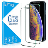[2 Pack Screen Protector for iPhone 12 Pro Max Tempered Glass, Anti Scratch, Bubble Free, Easy to Install, Case Friendly