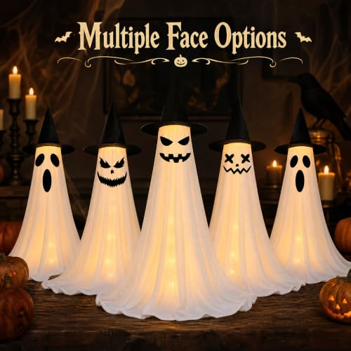 2?Pack 63" Halloween Decorations Outdoor Indoor with Remote Control