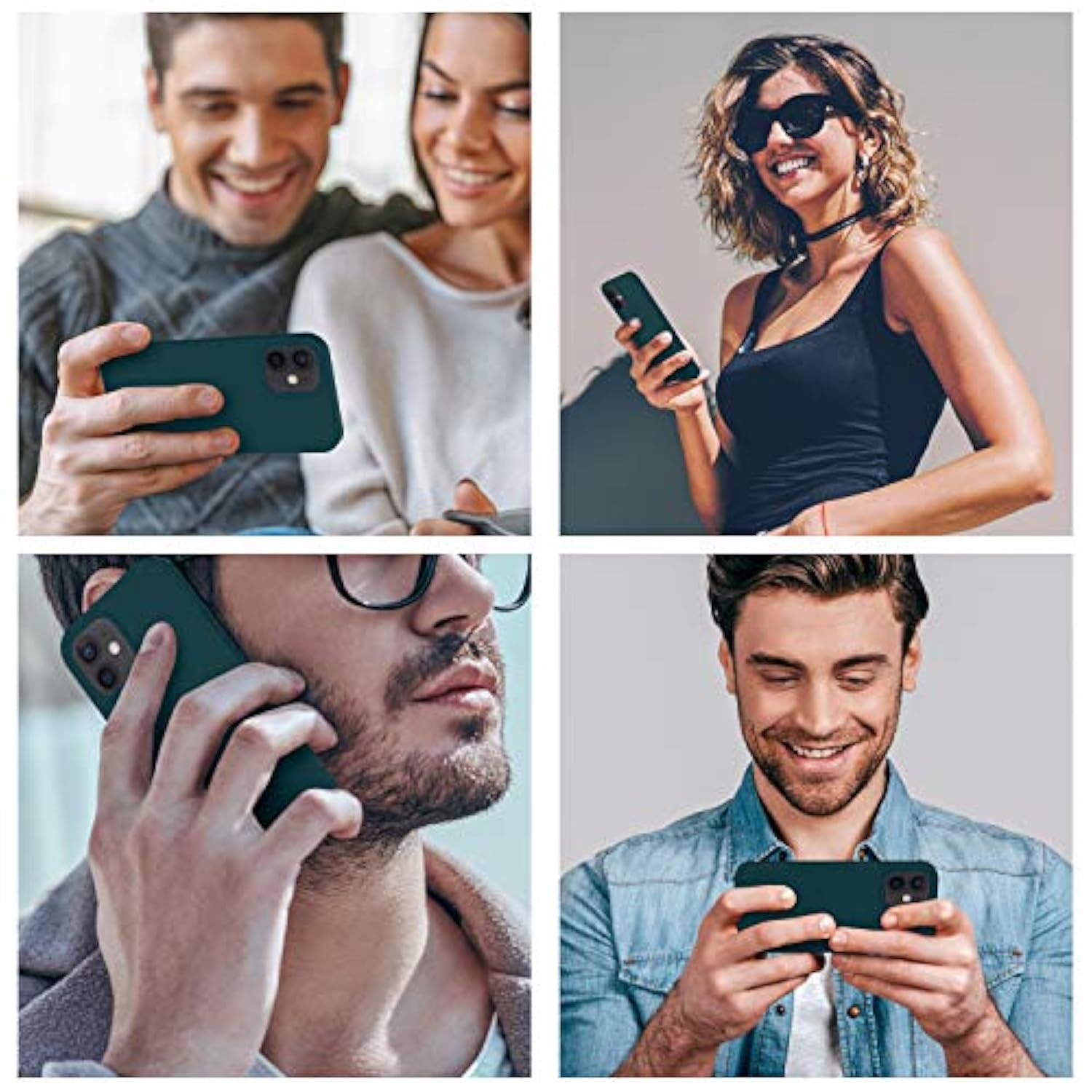 Designed For 12 Case, Designed For 12 Pro Case, Silicone Shockproof Phone Case With [Soft Anti-Scratch Microfiber Lining] 6.1 Inch, Teal