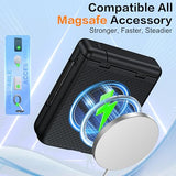 Magnetic For Motorola Razr Ultra 2025 Case [Hinge Protectionkickstand] [Built-In Front Screen Protector] [Compatible With Magsafe] Shockproof Full Body Phone Case For Moto Razr Ultra 2025