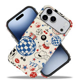 Case Compatible with iPhone 17 Pro Max,Hybrid 2-Layer Hard Shell,Shockproof Soft for Girl Women,Classic Western Cowboy Boots Retro
