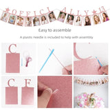 13Th Birthday Party Decorations For Girls Birthday Photo Banner Officially 13 Picture Banner Official Teenager Decoration (Rose Gold)