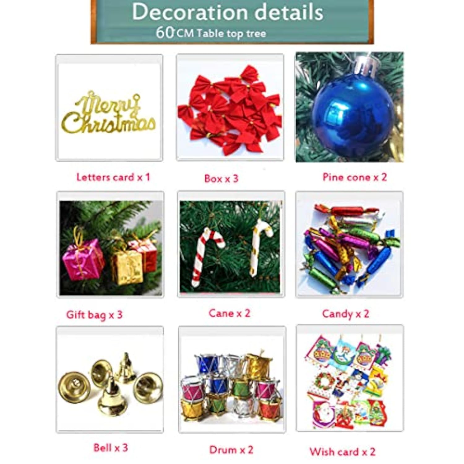 Mini Christmas Tree Small Christmas Tree With Led Lights Ornaments Tabletop Artificial Christmas Decorations Indoor Christmas Decor 24"/60Cm