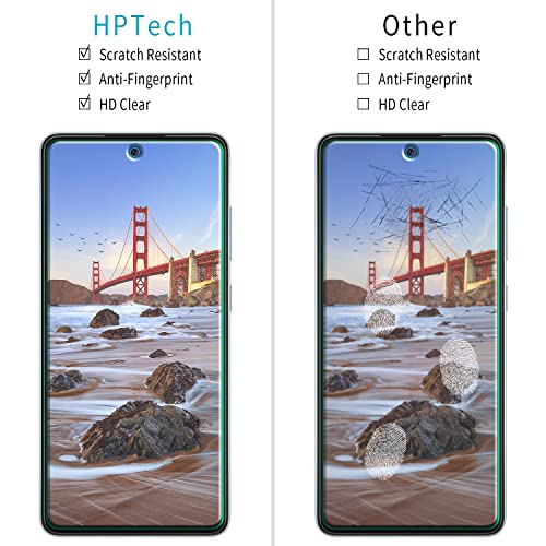 [2-Pack] Tempered Glass for  Galaxy A52/ A52 5G Screen Protector, Support Fingerprint Reader, Easy to Install, Bubble Free, Case Friendly