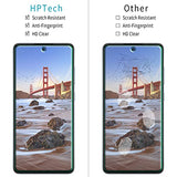 [2-Pack] Tempered Glass for  Galaxy A52/ A52 5G Screen Protector, Support Fingerprint Reader, Easy to Install, Bubble Free, Case Friendly