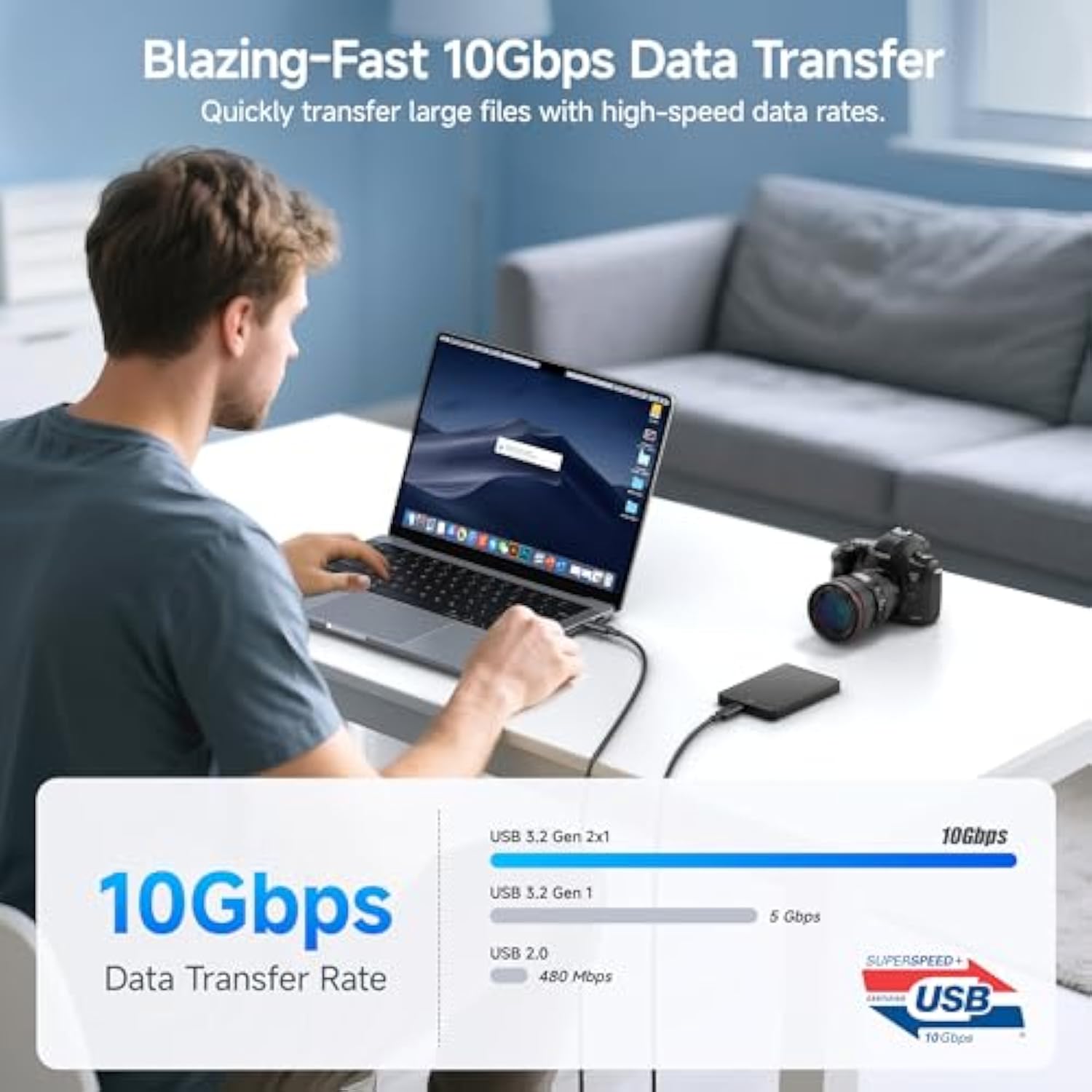 Cable Matters [USB-IF Certified] 10 Gbps Gen 2 USB C to USB C Cable - 3.3ft / 1m, Supports Up to [4K@60Hz Video, 100W Charging, 10Gbps Data Transfer], Black