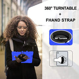 Tablet Case With 360 Rotating Strap And Stand Heavy Duty Protective Full Body Cover Compatible With Microsoft Surface Go 4/3/2/1 Blue