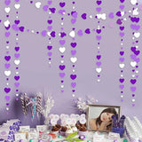 Valentines Day Party Decorations Lavender Love Heart Garland Purple An