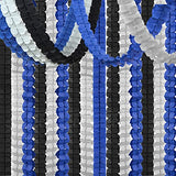 Navy-Blue Black-Silver Party-Decorations Streamers Garland - 157Ft Graduation Four-Leaf Clover Hanging Banner,Men Boys Birthday Wedding Bridal Neutral Baby Shower Fathers Day Decor