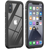 For Iphone X/Xs Waterproof Case Life Snowproof Dirtproof Shockproof Cover For Iphone X/Xs 5.8‘’ (Black)
