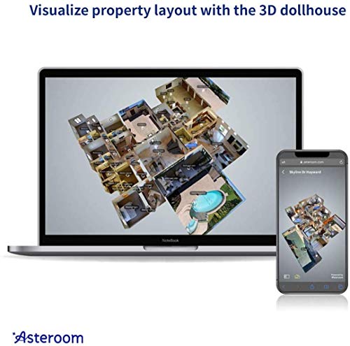 360 Camera 3D Virtual Tour Real Estate Kit - Gear Includes: Tripod, Digital Camera Rotator, Fisheye Cam Lens ( Phone Case Not Included, Purchased