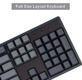 K10 Full Size Wireless Gaming Mechanical Keyboard, 104 Keys Rgb Led Backlight N-Key Rollover With Gateron G Pro Red Switch, Bluetooth/Usb-C Wired Aluminum Frame Keyboard For Mac/Windows