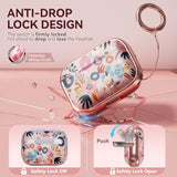 For Airpods Pro 2Nd Generation Case Cover With Lock, Flowers Cute Airpod Pro 2 Case Hard Ipod Pro Cases For Women Girls With Cleaner Kit For Airpod Pro Cases (2023 Usb-C /2022/2019) - Pink
