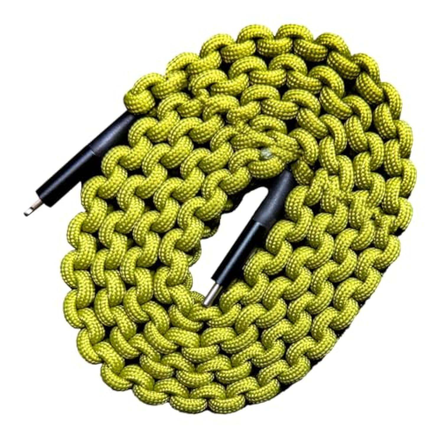 Darrk Energy Lightning to C Paracord Cable & USB C to C Paracord Cable (18W, Green)