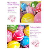 50PCS Rainbow Tie Dye Balloons – 12" Swirl Latex Balloons for Birthday, Candyland & Hippie Party