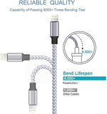 3 Pack Apple MFi Certified Lightning Charging Cable 6FT Nylon Braided Fast Charger for iPhone 14 13 12 11 iPad