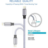 TAKAGI for iPhone Charger, [MFi Certified] Lightning Cable 3PACK 6FT Nylon Braided USB Charging Cable High Speed Transfer Cord Compatible with iPhone 14/13/12/11 Pro Max/XS MAX/XR/XS/X/8/iPad