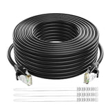 Cat 6 Ethernet Cable 150 Ft-Black, Gigabit Internet Cable (4-Colors And 25-300