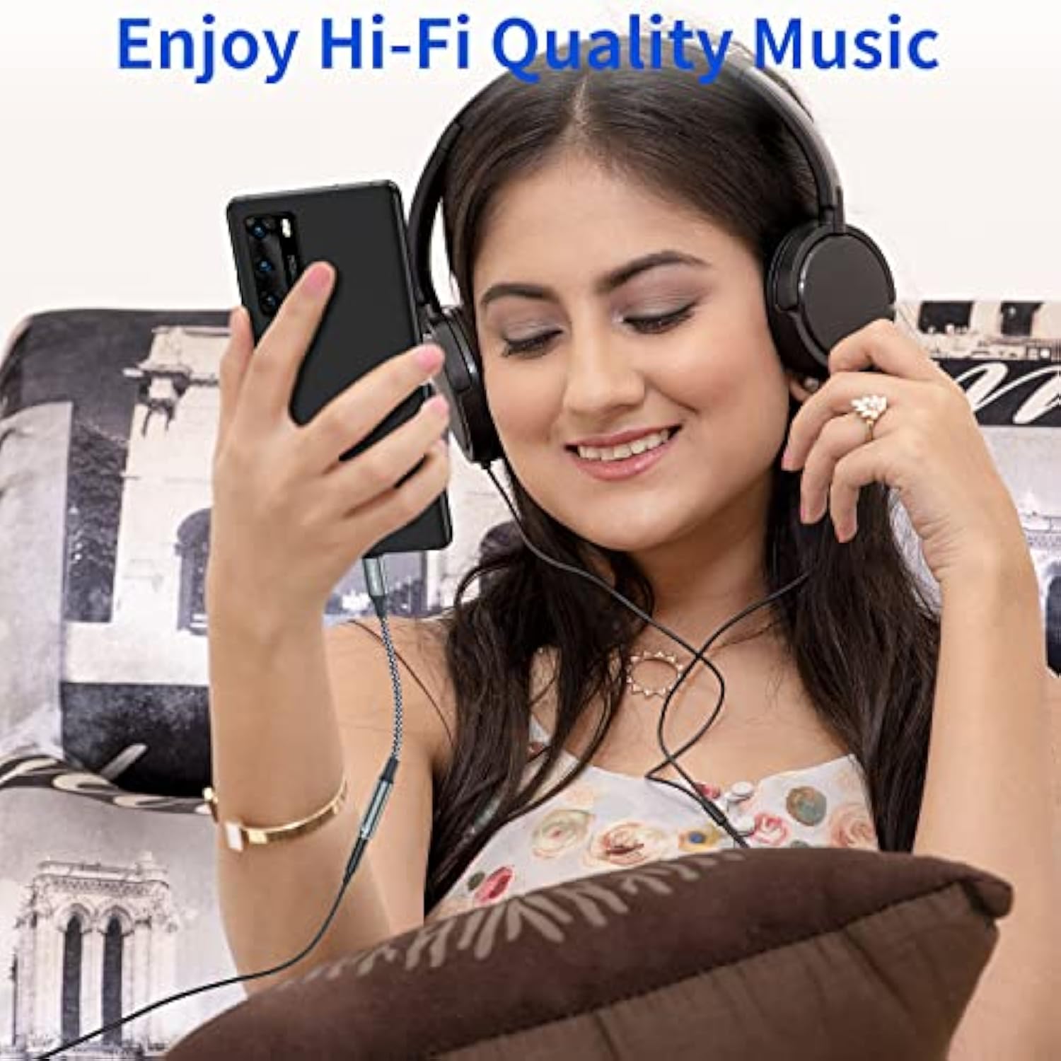 2-Pack USB C to 3.5mm Adapter, Compatible with iPhone 15, iPad, Samsung, MacBook