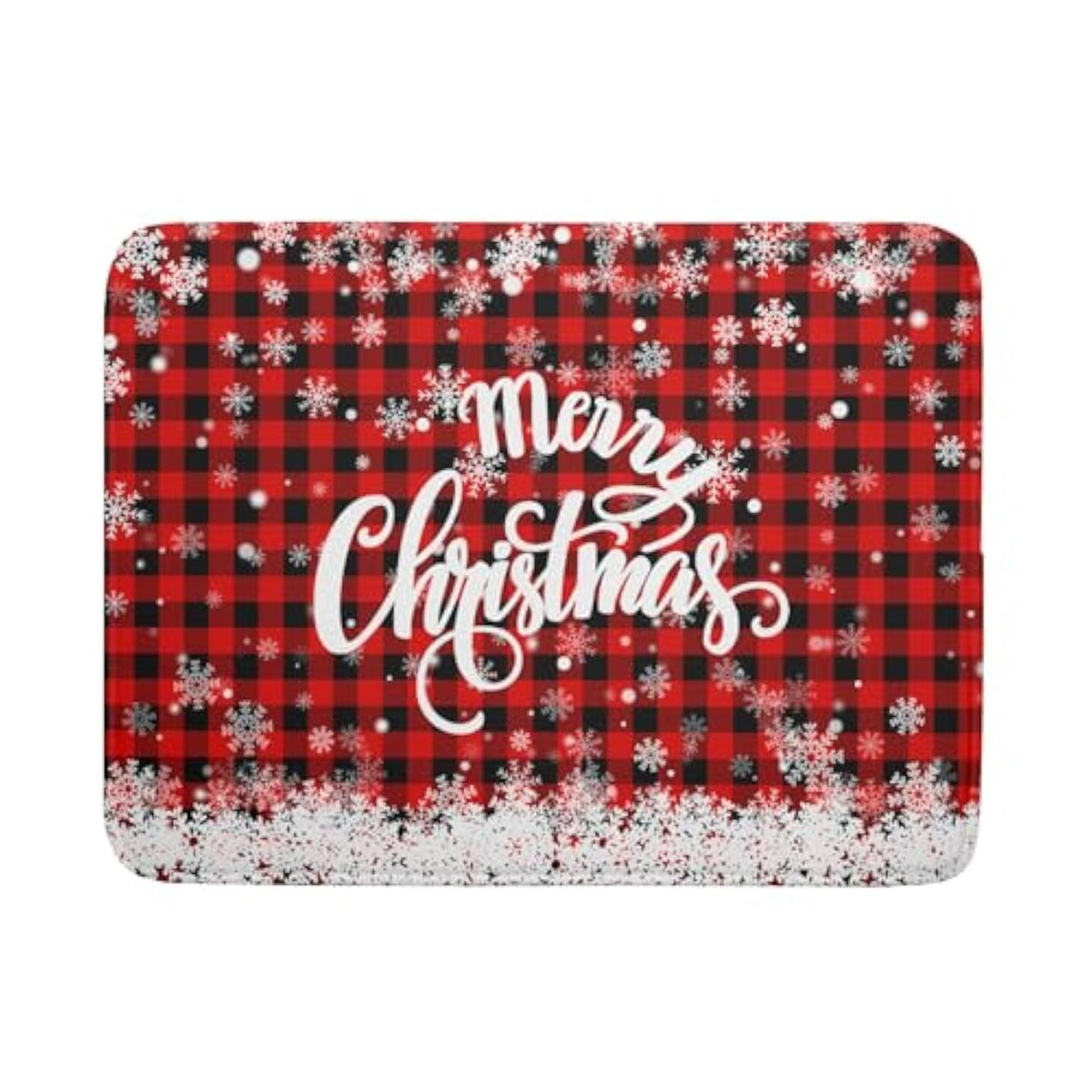 Christmas Dish Drying Mats For Kitchen Counter 18"X24" Merry Christmas Snowflake Microfiber Reversible Drying Mat Kitchen Accessories Christmas Dish Drainer Pad For Coffee Bar Tableware Protector