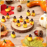 Fall Decor- 300 Hours Rechargeable Flickering Flameless Wax Pumpkin Candles