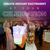 100 Pc 18 Inch Multicolor LED Foam Sticks with 3 Modes for Parties and Weddings