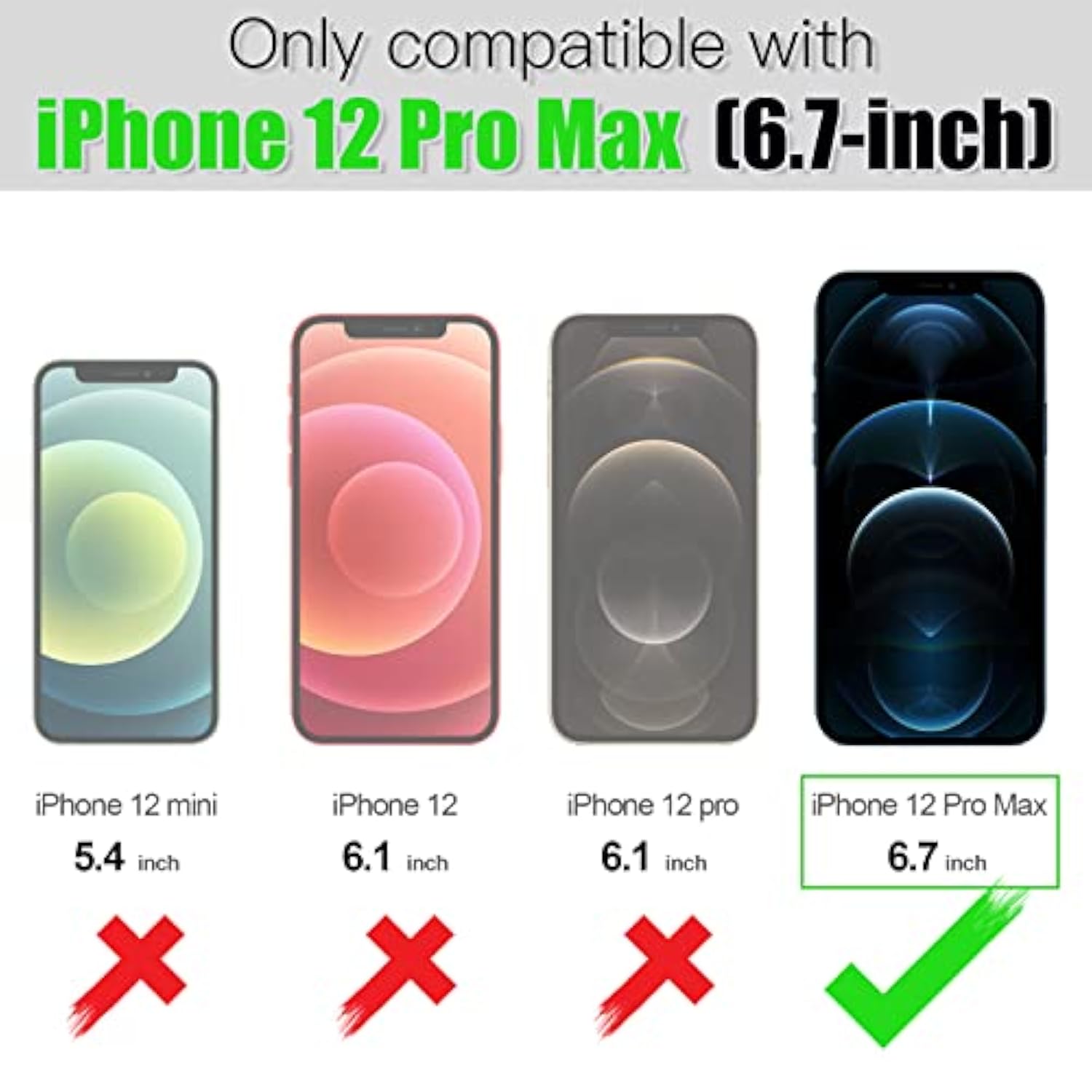 Wallet Case For Iphone 12 Pro Max Lanyard Case With Pu Leather Kickstand Detachable Neck Strap Cover For Iphone 12 Pro Max 6.7" For Men Women Black