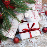 500 Pcs 1.5 Inch Happy Holidays Stickers Christmas Sticker Roll For Envelopes,Gift Packing,Cards,Party Supplies (Snowflake)
