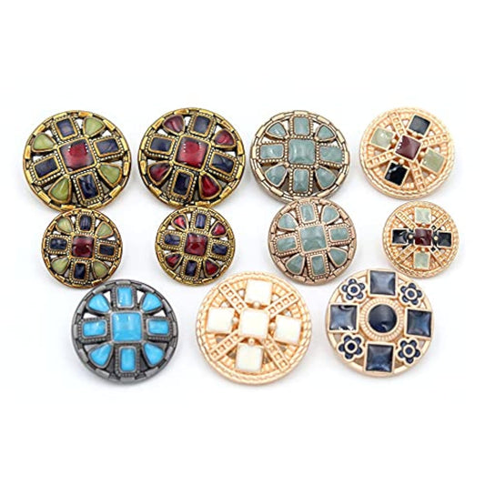 Metal Button Colored Button Sew On Clothes Decorative Buttons For Clot