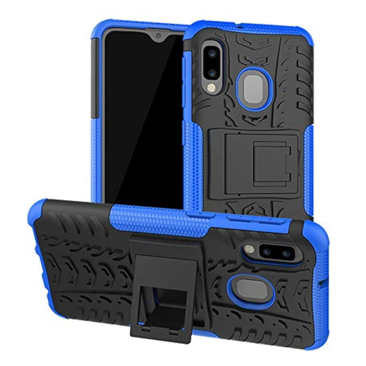 Samsung Galaxy A10E Case, Shockproof Slim Protective With Kickstand Hard Phone Cover For Samsung Galaxy A10E (Blue)