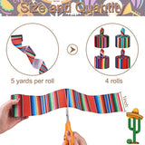 Mexican Serape Ribbon Fiesta Ribbon 4 Rolls 20 Yards Sarapes Mexicanos