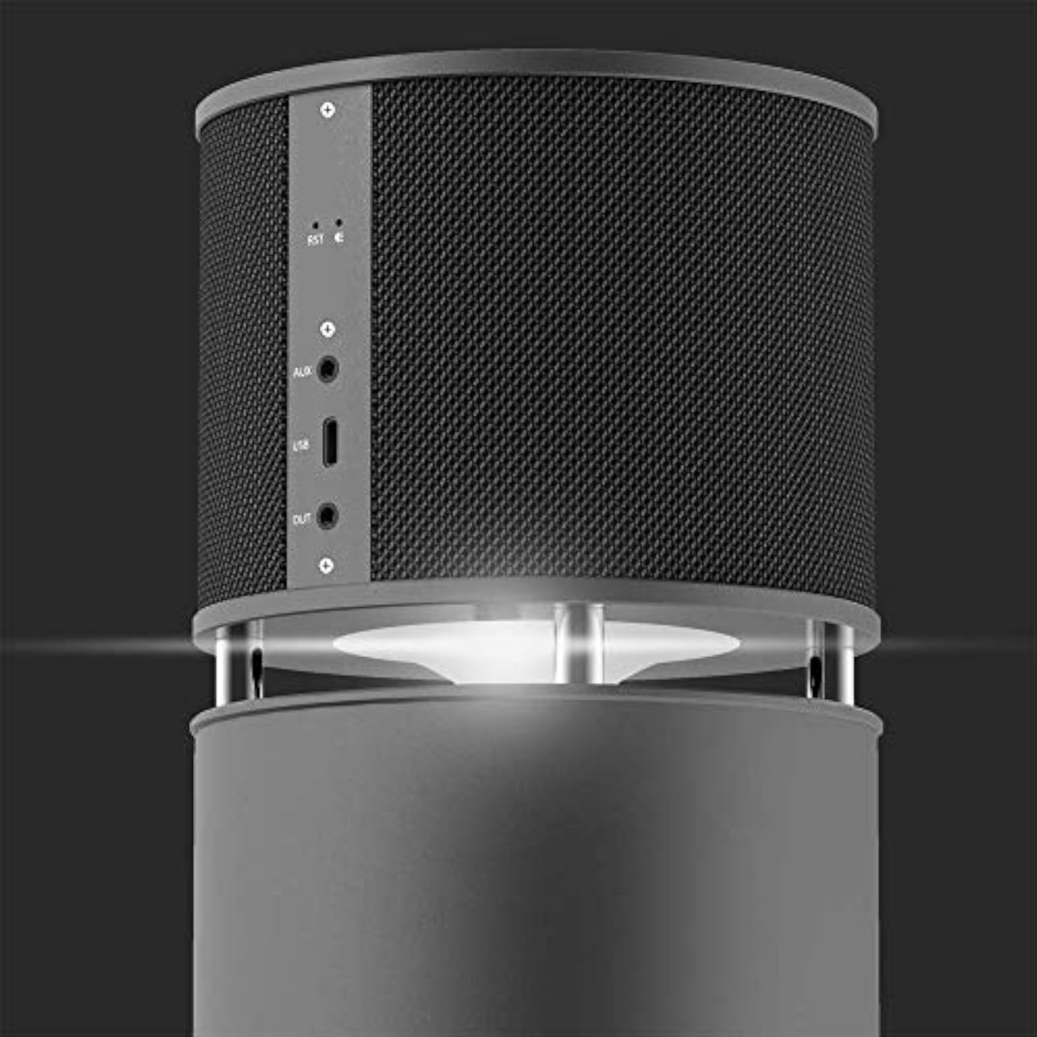 100W Bluetooth Speaker, E600 High Power Wireless Speaker With Super Bass Subwoofer And 360 Sound For Home Office Party Outdoor (Grey)