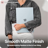 GhostShell Frost Premium Hardshell Case with Scratch-Resistant Textured Matte Finish for MacBook Pro 14" 2021-2026 M5/M4/M3/M2/M1 Pro/Max, Clear