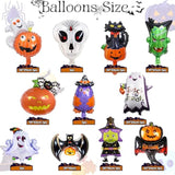 11Pc Halloween Foil Balloon Set – Ghost, Spider, Pumpkin, Cat & Party Decor