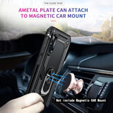 For Samsung Galaxy A10E-Phone Case: Galaxy A10E Case With Screen Protector And Camera Lens Protector, Military Heavy Duty Mobile Cell Case Covers Magnetic Ring Stand Para A 10E Sm102U Boys, Black