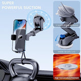 Universal Car Phone Holder for iPhone, Suction Mount, Case Friendly
