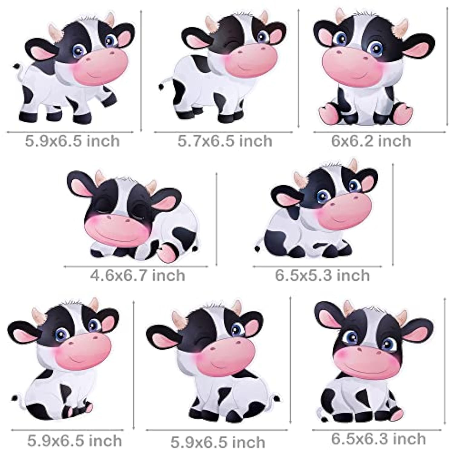 15Pcs Cow-Themed Hanging Swirls – Farm Animal Birthday Party Decorations for Kids