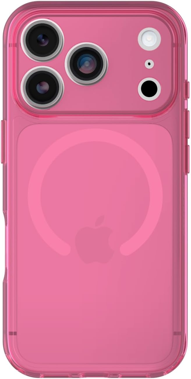 Opaque Pink Lumen Series Protective Phone Case Compatible With iPhone 18 Pro And iPhone 17 Pro